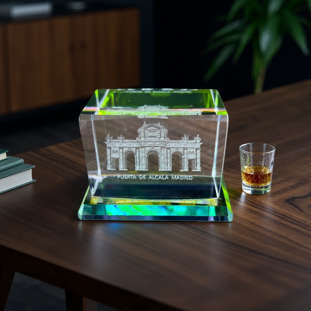 Crystal souvenirs of the Alcala Gate, architectural carvings and ornaments, collection gifts Specification image