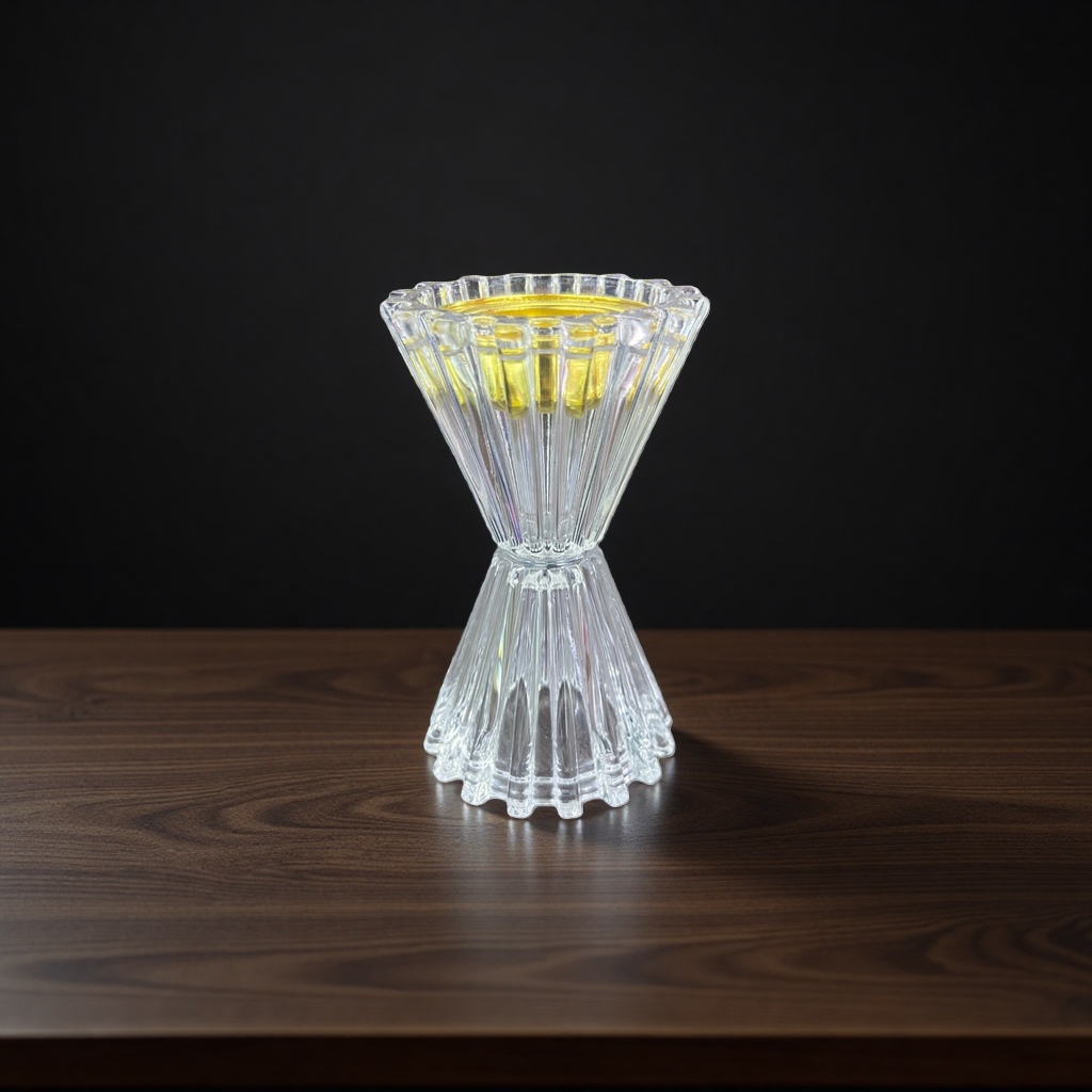 Transparent crystal glass candlesticks are simple and modern home decoration items with high borosilicate heat resistance Application Scenario