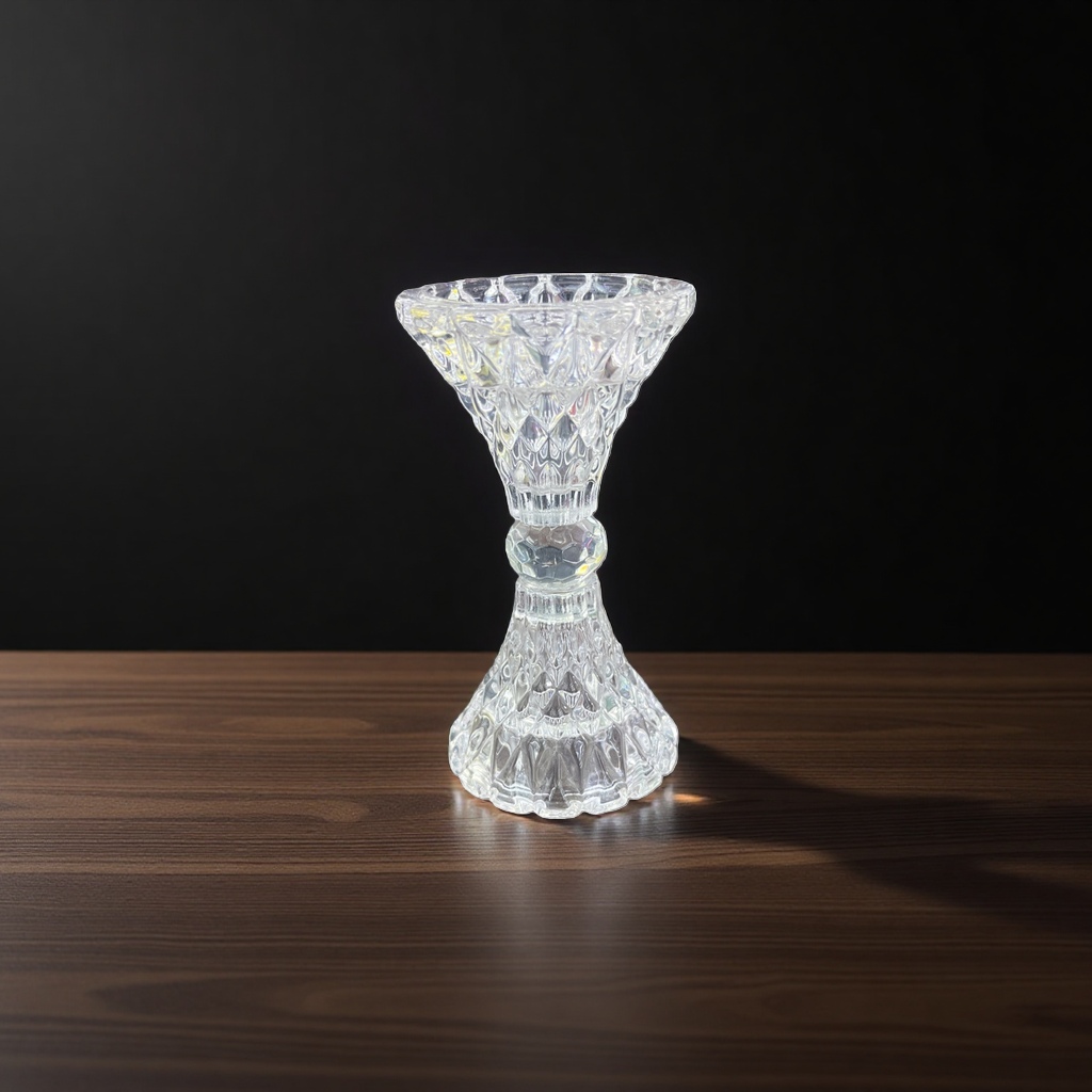 Transparent glass candlesticks, simple and modern home decoration items, high borosilicate heat-resistant 144258915 Application Scenario