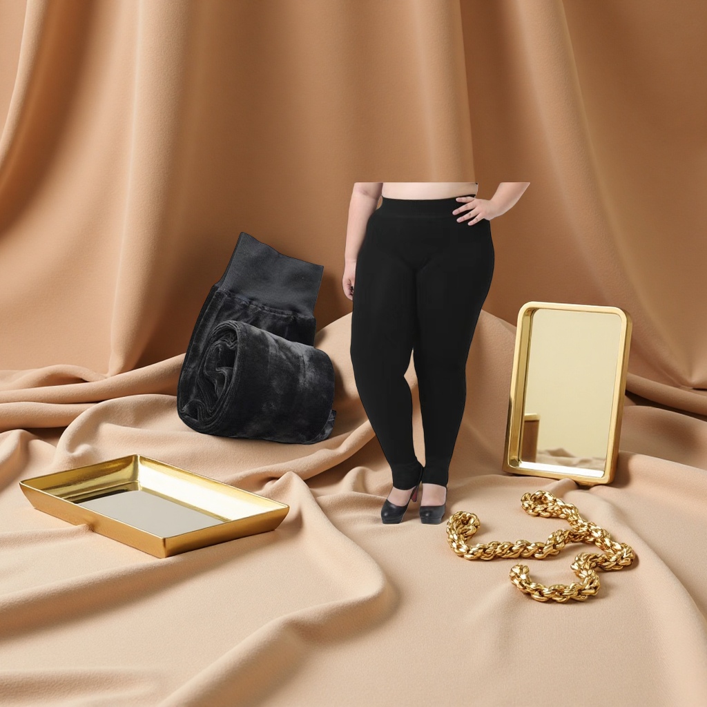 Winter style fleece and thickened 500g women's leggings Specification image