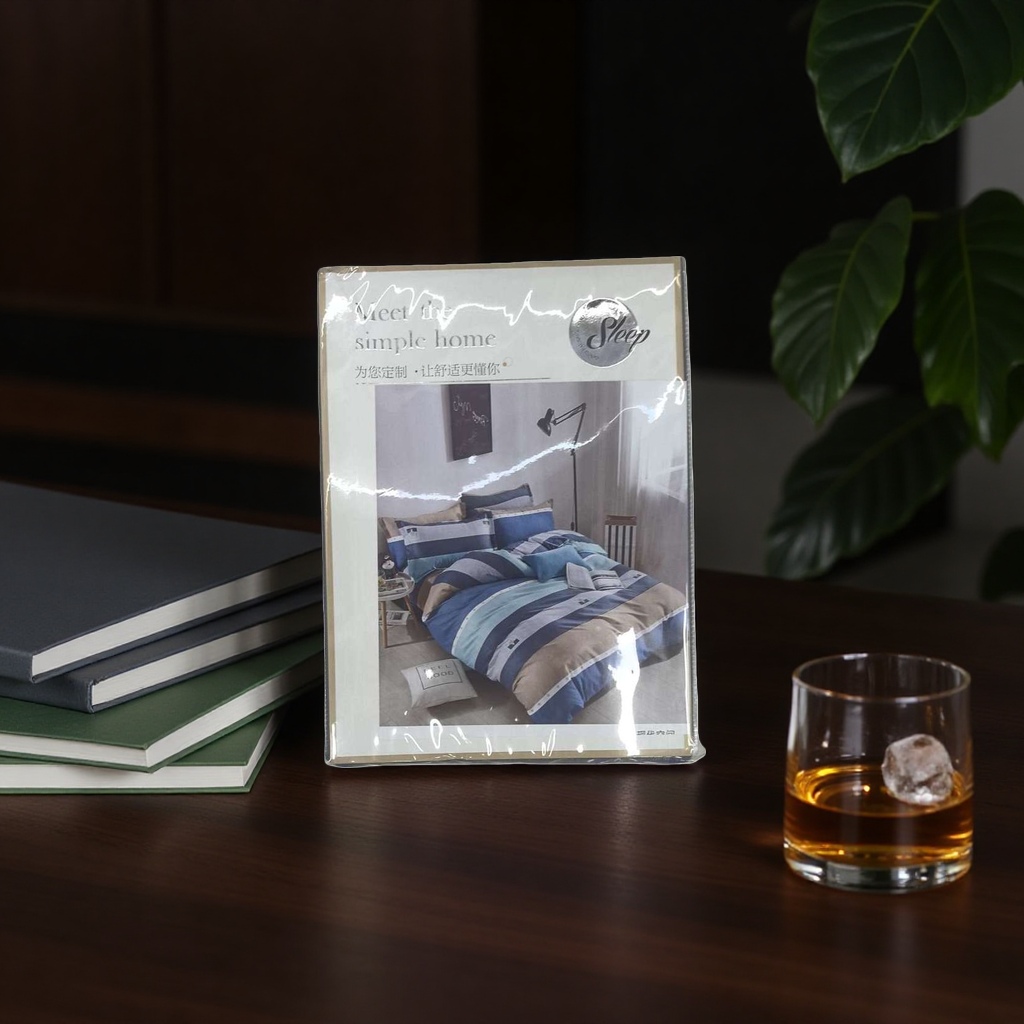 Conjunto de cama de algodón 4 piezas funda edredón sábanas funda de almohada 100% algodón estampado piel suave Application Scenario
