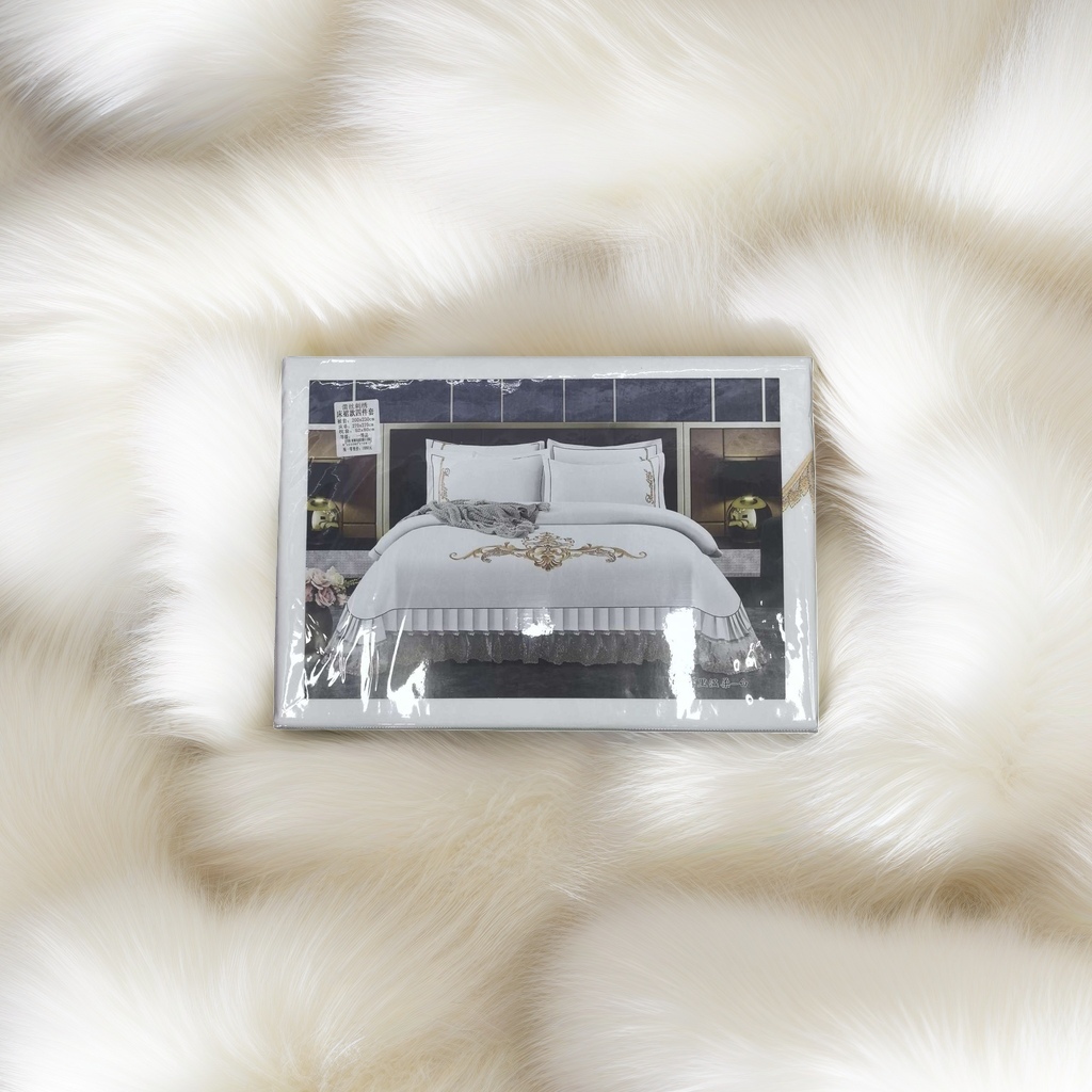 Conjunto de cama de cuatro piezas de algodón simple viento dormitorio conjunto de cama details Picture
