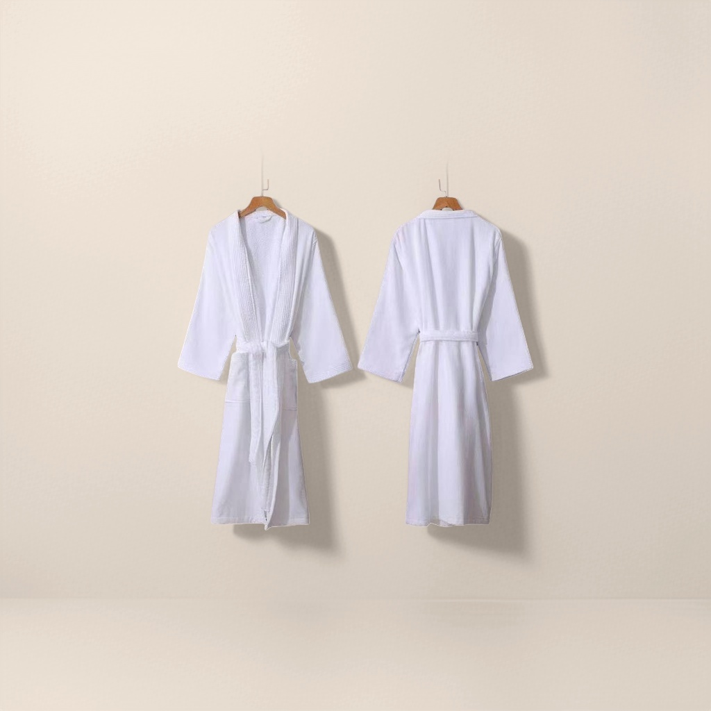 Thick white pure cotton bathrobe for both men and women, 100% cotton Application Scenario
