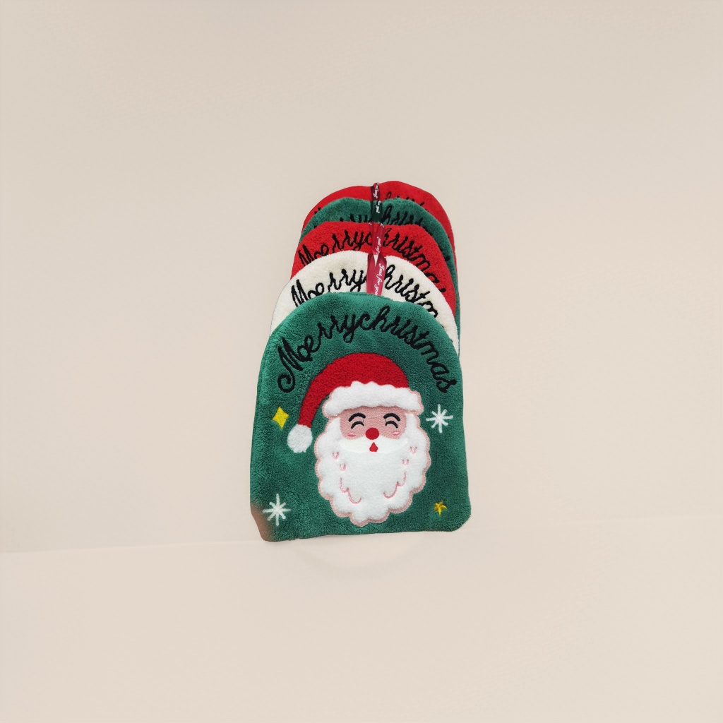 Christmas-themed plush door MATS, anti-slip and water-absorbing floor MATS for Christmas home decoration details Picture