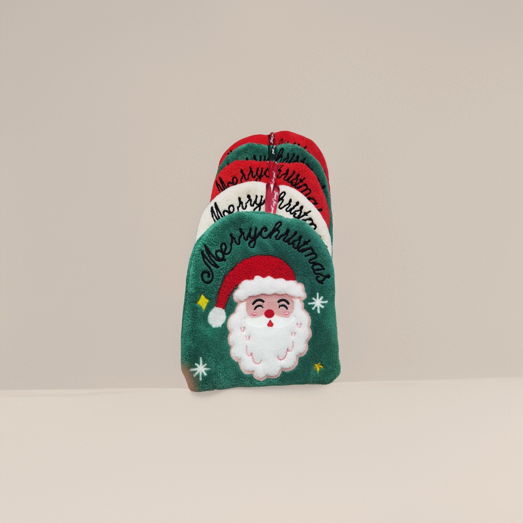 Christmas-themed plush door MATS, anti-slip and water-absorbing floor MATS for Christmas home decoration