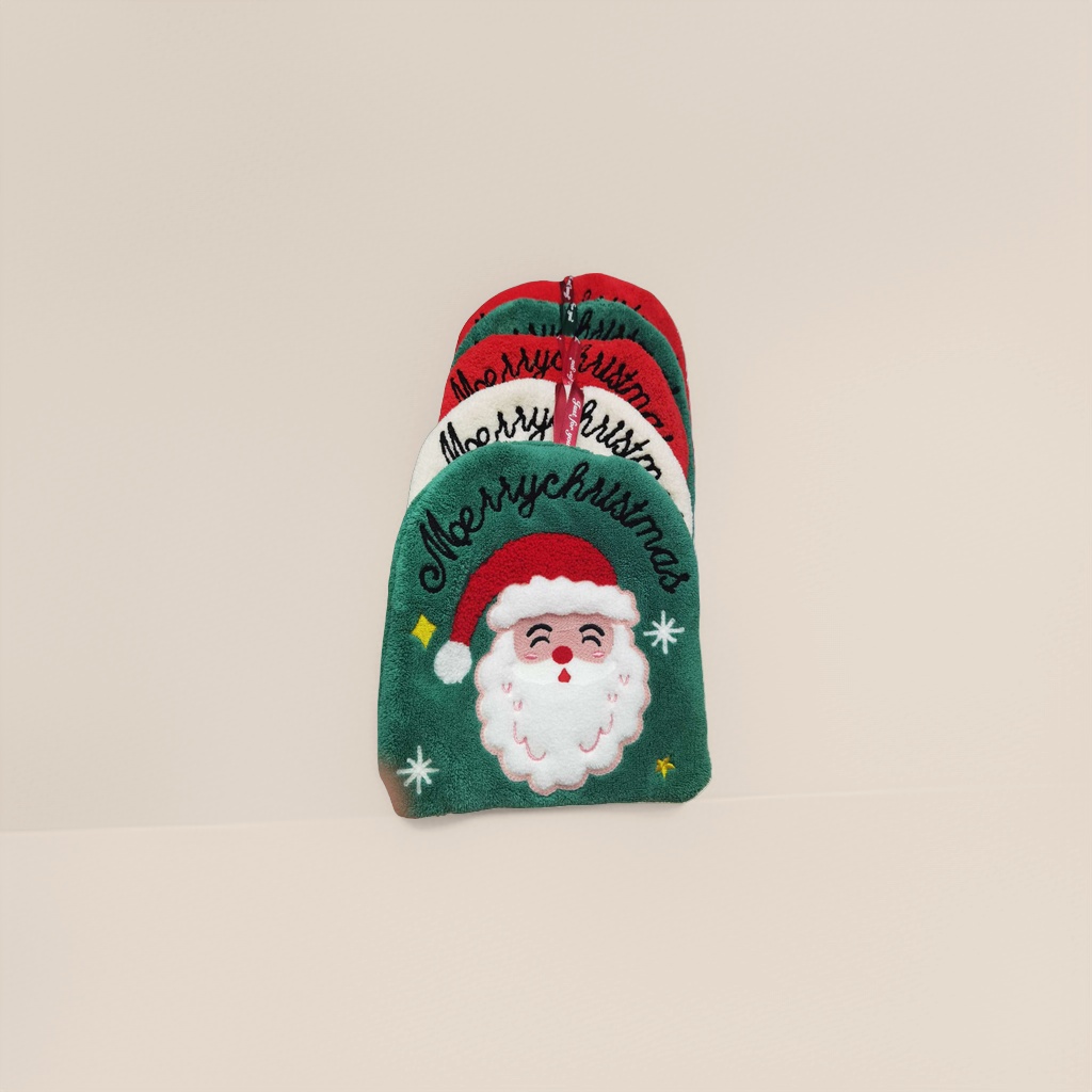 Christmas-themed plush door MATS, anti-slip and water-absorbing floor MATS for Christmas home decoration Specification image