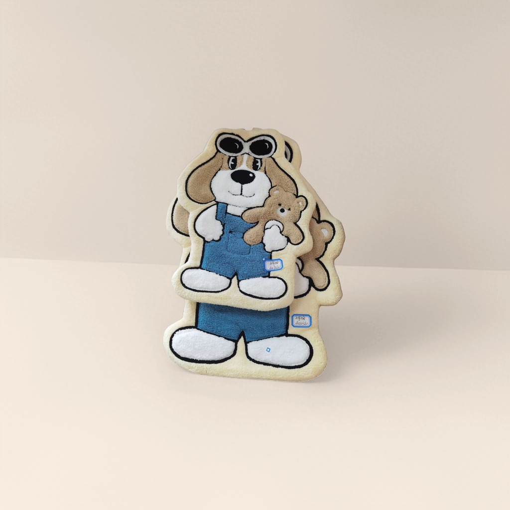 Cartoon dog plush toys, cute dog figurines, throw pillows, plush dolls details Picture