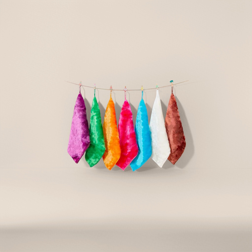 Colorful towel, soft, absorbent and quick-drying bath towel and face towel set for home use