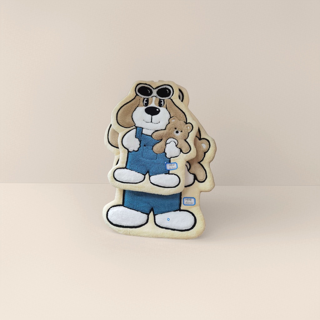 Cartoon dog plush toys, cute dog dolls, throw pillows, children's gifts details Picture