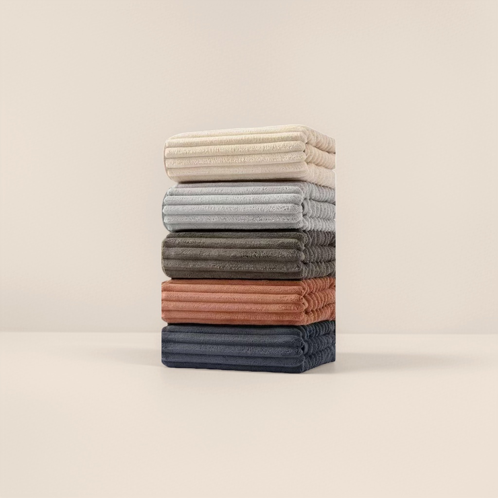 A soft towel stack for stacking household absorbent and quick-drying pure cotton face towels Specification image