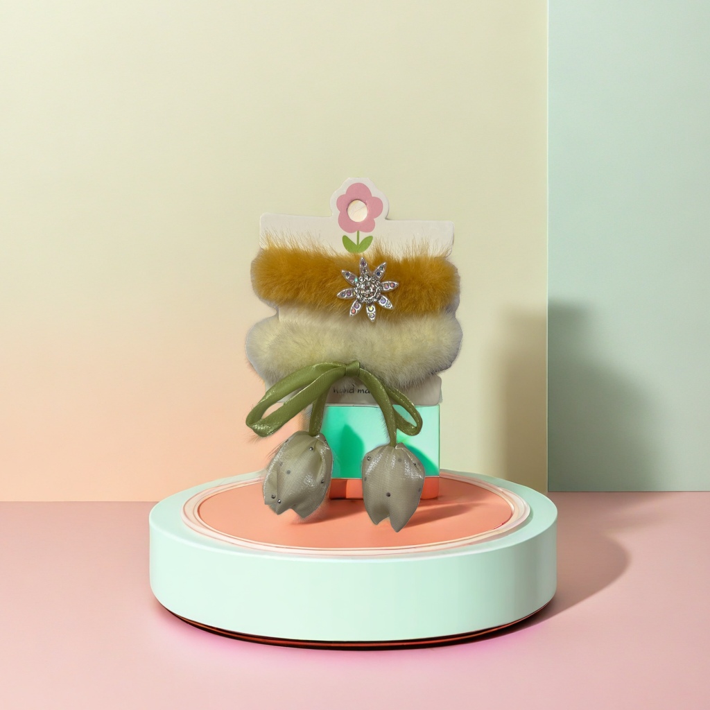毛绒发圈可爱毛绒绒发饰女童成人通用扎头发用品