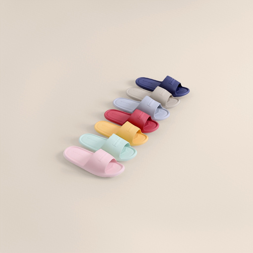 Colorful women's summer anti-slip soft-soled home casual slippers details Picture