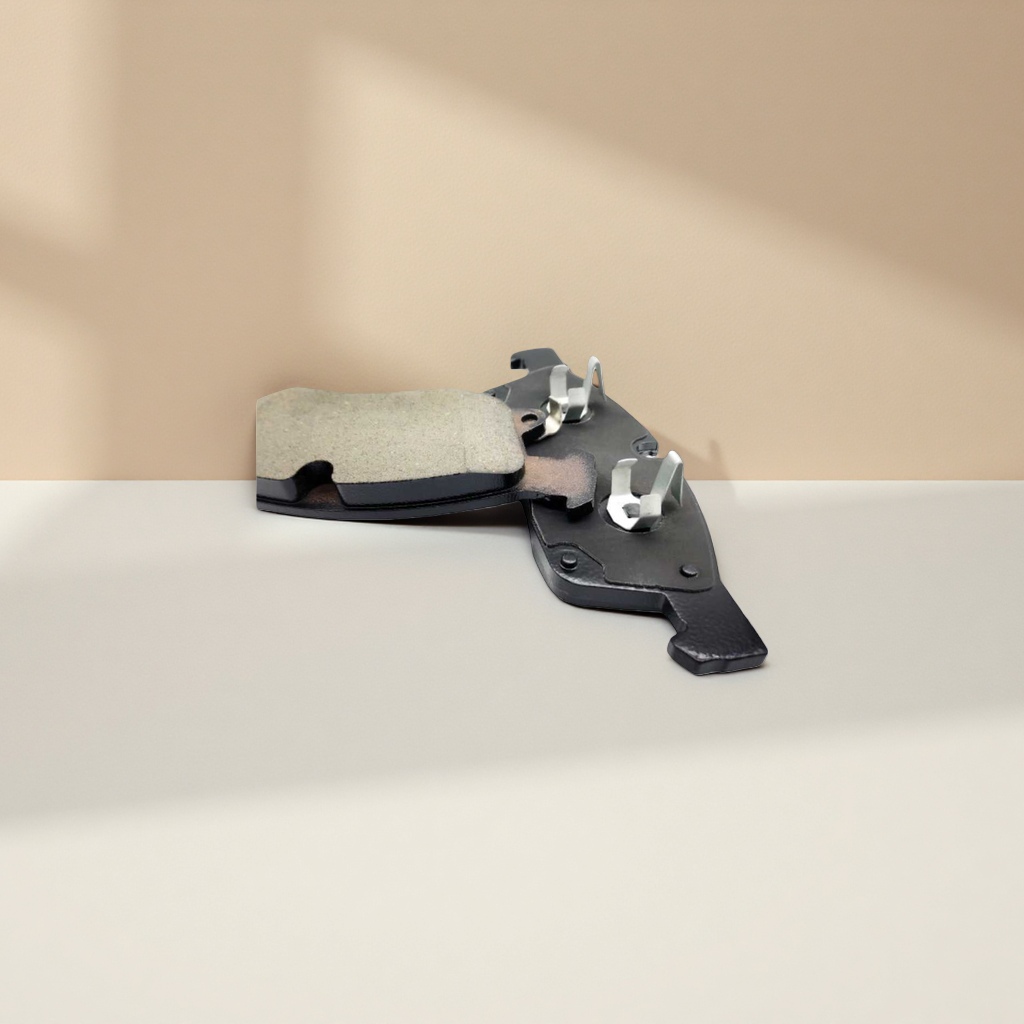 A pair of front wheel ceramic brake pads for automobiles is compatible with multiple vehicle models details Picture