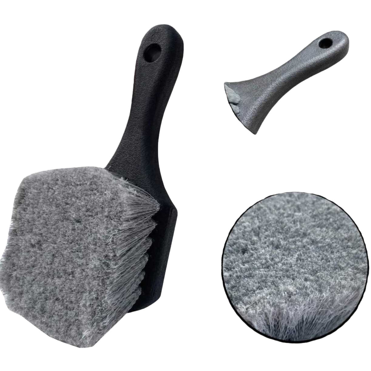 The multi-functional cleaning brush can remove dirt from the crevices in the kitchen and bathroom. It has soft bristles and is durable Item Picture