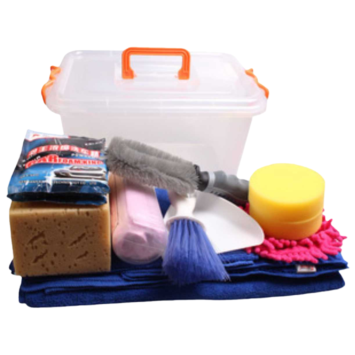 The multi-functional household cleaning tool set includes scrapers, mops, brushes and dust dusters Item Picture