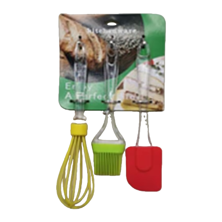 مجموعة من ثلاث مجموعات من معدات المطابخ، كشط البيض، ومعدات حلاقة السليكون Item Picture