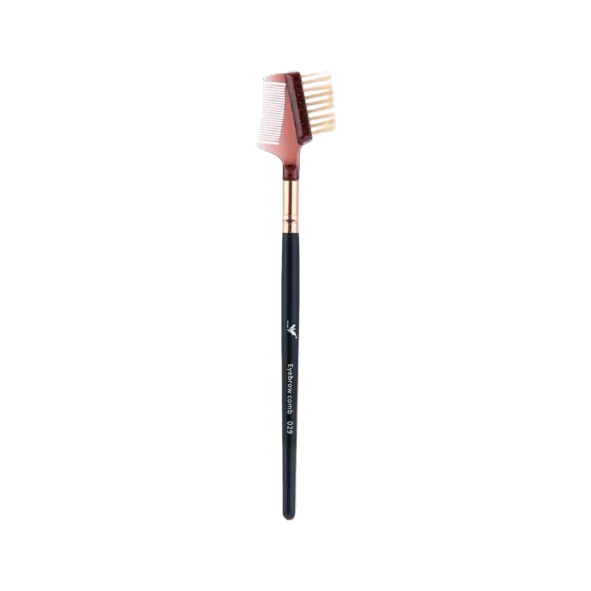 A double-sided brush head design eyebrow comb is a tool for shaping and combing the eyebrow area Item Picture