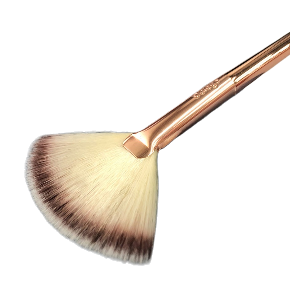 Fan-shaped highlight brush, highlight brush, makeup brush, professional contouring and brightening brush Item Picture