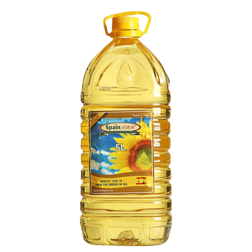 Bottled sunflower seed oil is a healthy and non-GMO edible oil for home kitchen cooking Item Picture