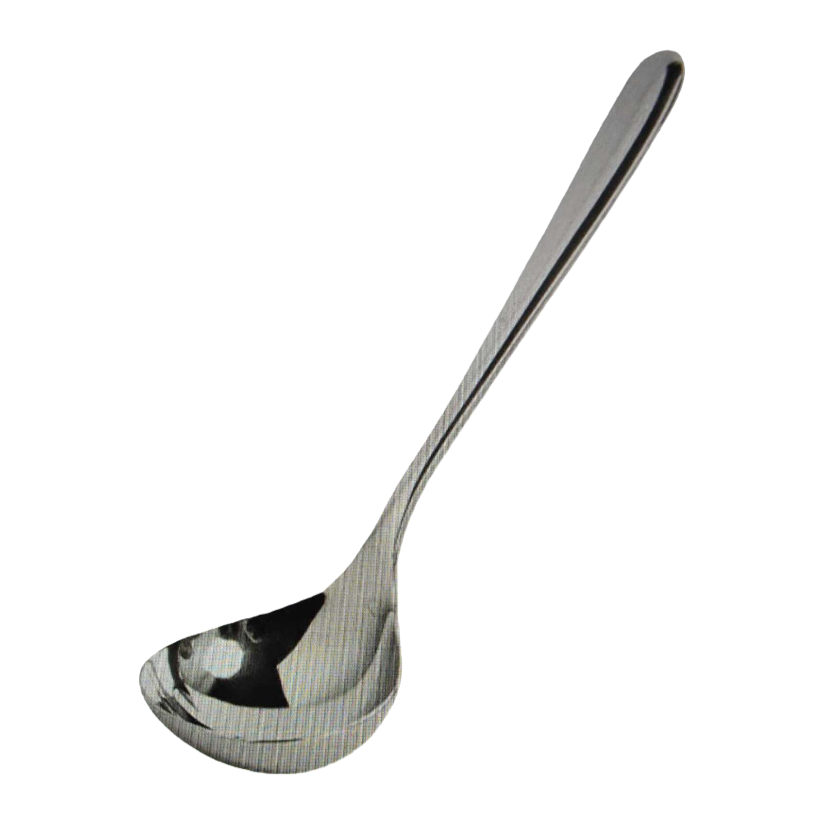 Stainless steel metal soup spoons, household thickened long-handled kitchen spoons, single piece Item Picture