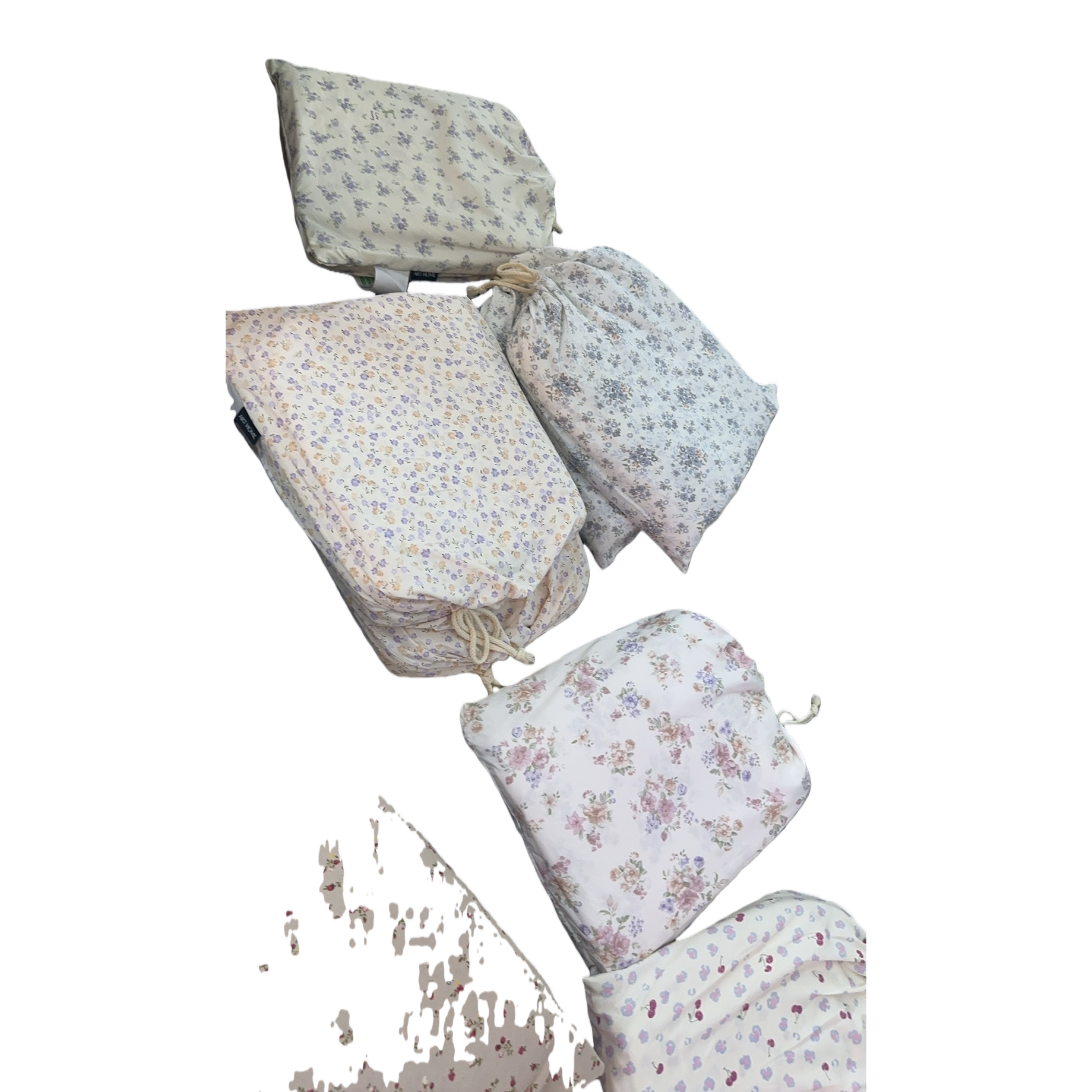 Floral pattern pure cotton quilt, double palace cocoon mulberry silk winter quilt, spring and autumn quilt Item Picture
