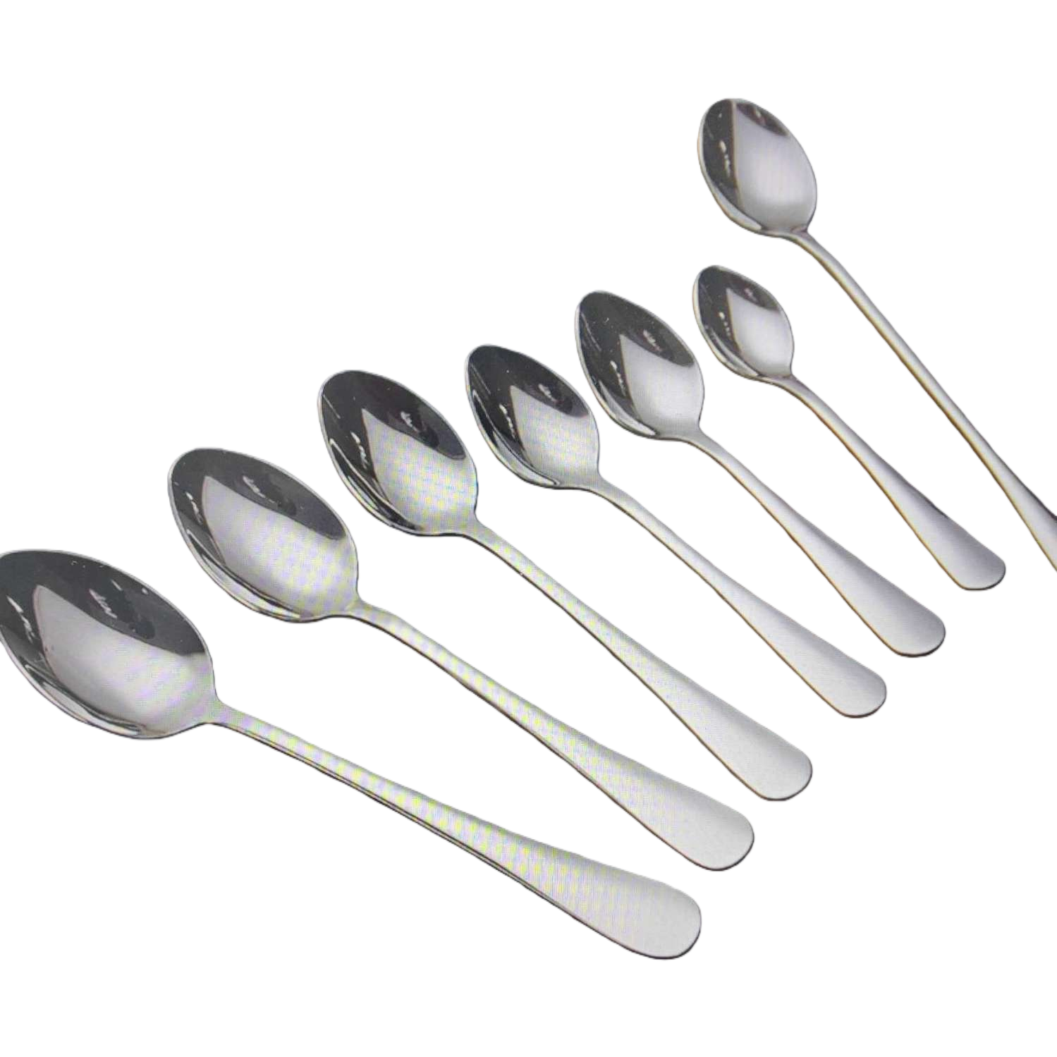Metal spoon, stainless steel long-handled spoon, 15cm, household kitchen spoon, multi-functional stirring spoon, 110049853 Item Picture