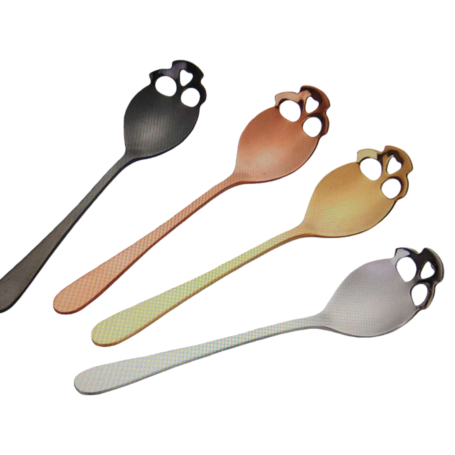 Metal spoon, stainless steel long-handled spoon, 15cm, household kitchen spoon, multi-functional stirring spoon, 110911229 Item Picture