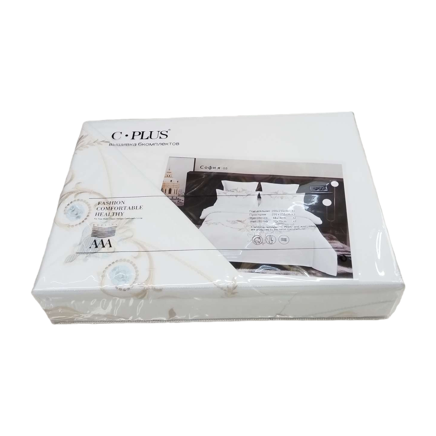 Bedding set: Four-piece set, pure cotton skin-friendly bed sheets, duvet covers, pillowcases, all cotton printed Item Picture