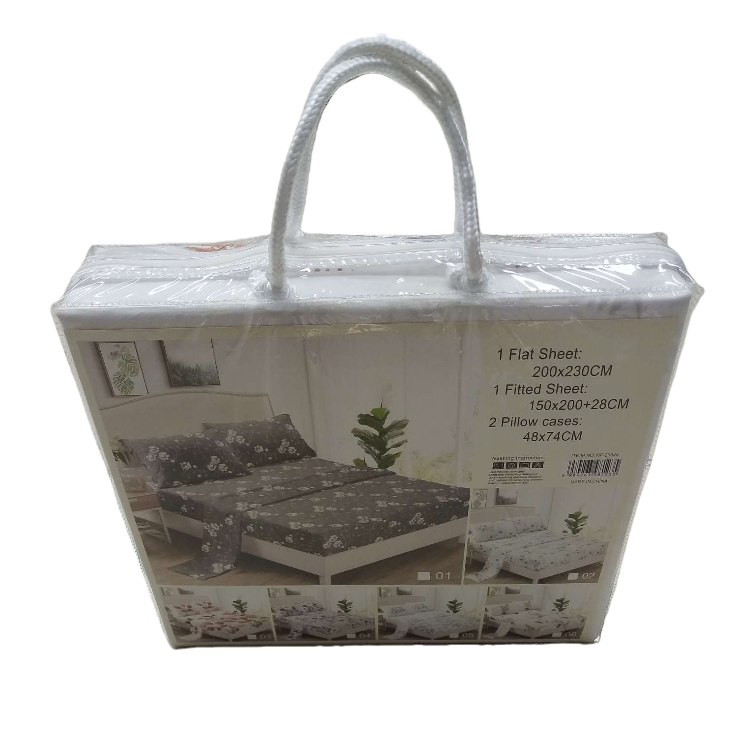 Pure cotton bedding set, four-piece set, duvet cover, bed sheet pillowcase, all cotton printed, skin-friendly and breathable Item Picture