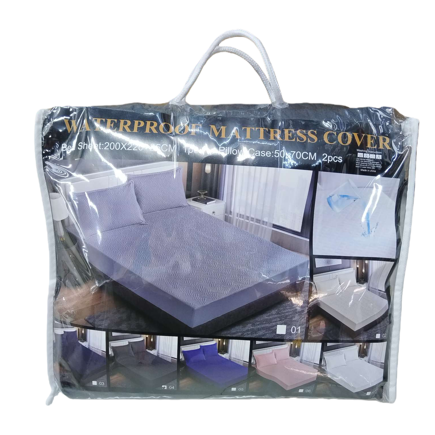 Thickened PVC waterproof mattress cover packaging bag, universal size Item Picture