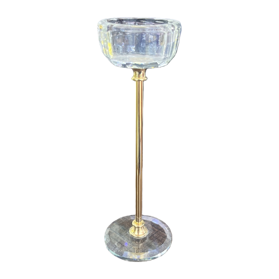 Transparent glass candlesticks, simple and modern home decoration, candle holders, desktop ornaments Item Picture
