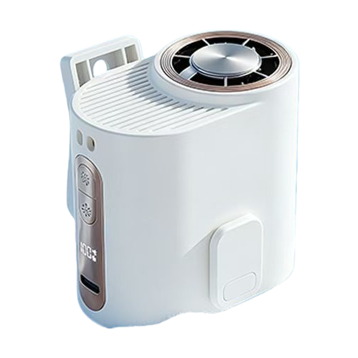 High-speed white portable fan for waist ice compress Item Picture