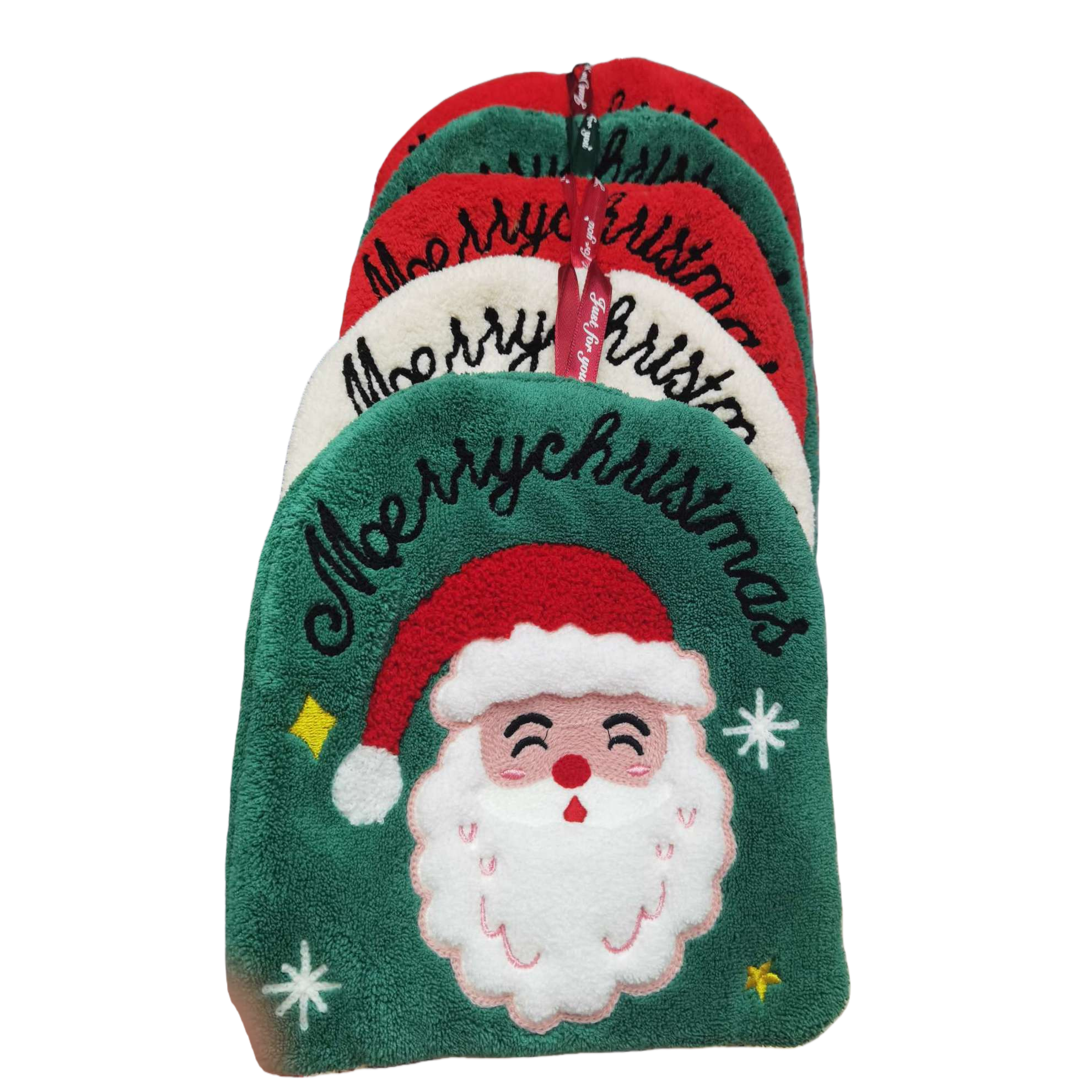 Christmas-themed plush door MATS, anti-slip and water-absorbing floor MATS for Christmas home decoration Item Picture