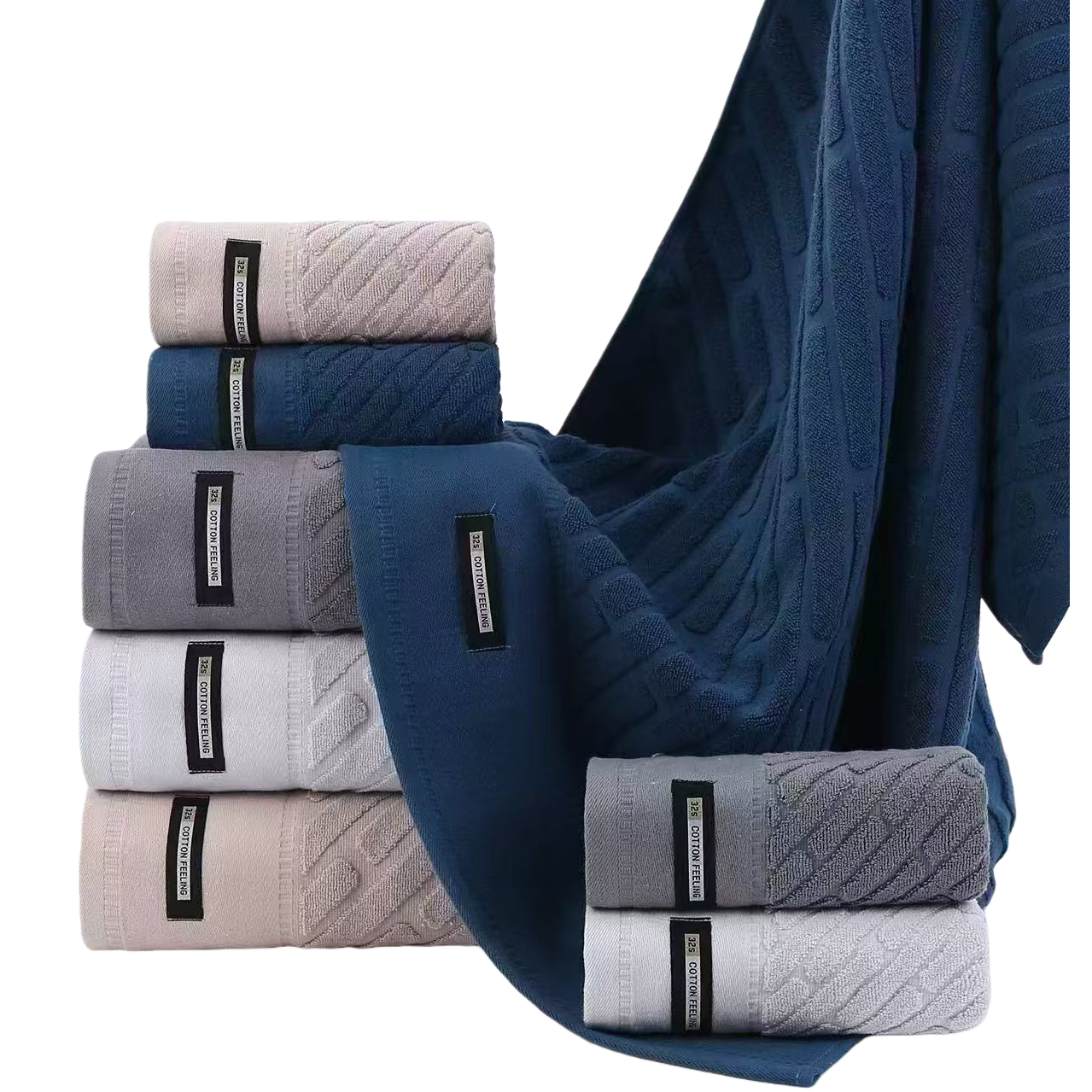 Soft cotton-like towel, thickened absorbent and quick-drying bath towel, household face wash and hand towel Item Picture