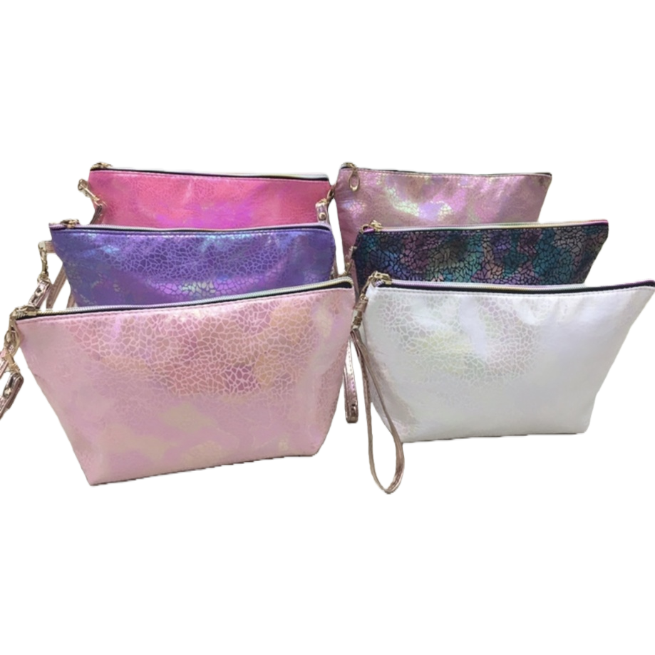 Rainbow-colored reflective texture handbag Item Picture