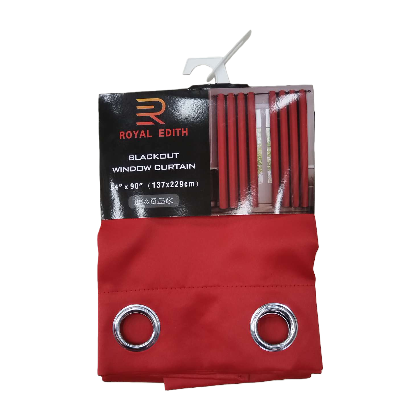 The red blackout curtains have a high light-blocking rate and good drape, making them suitable for both living rooms and bedrooms Item Picture