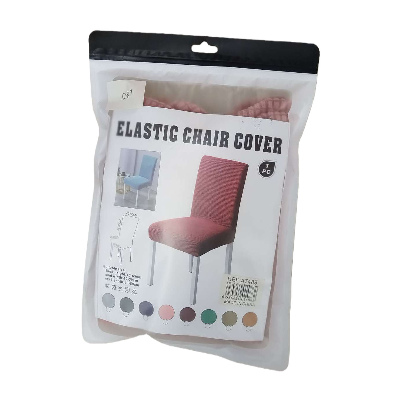 Elastic chair cover, universal type of chair cover with elastic closure and anti-slip seat cover Item Picture