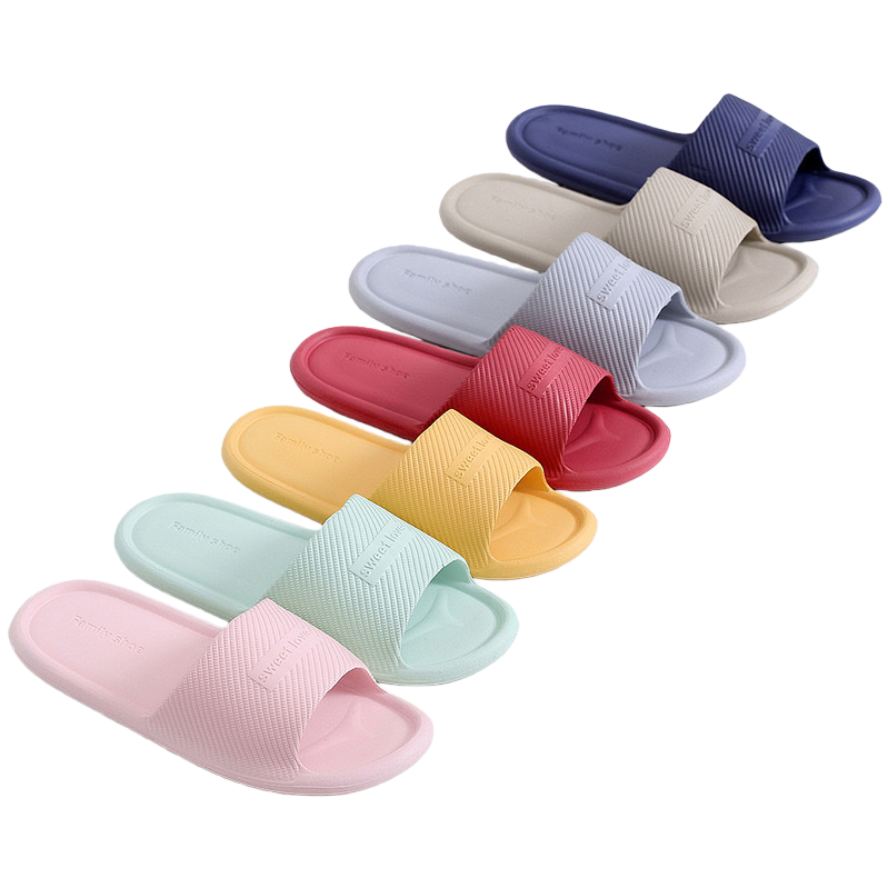 Colorful women's summer anti-slip soft-soled home casual slippers Item Picture