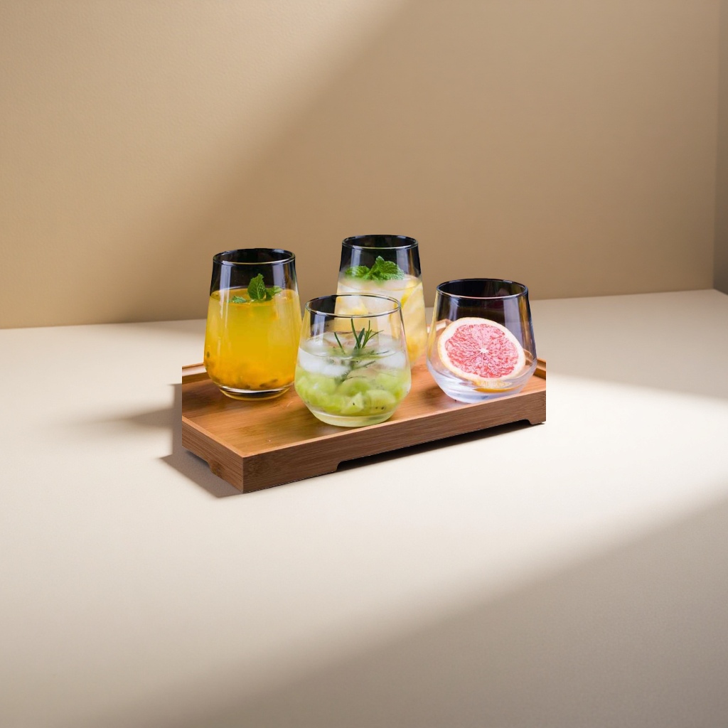 Drink glass cup, high borosilicate heat-resistant transparent water cup, portable for home and office, large capacity details Picture