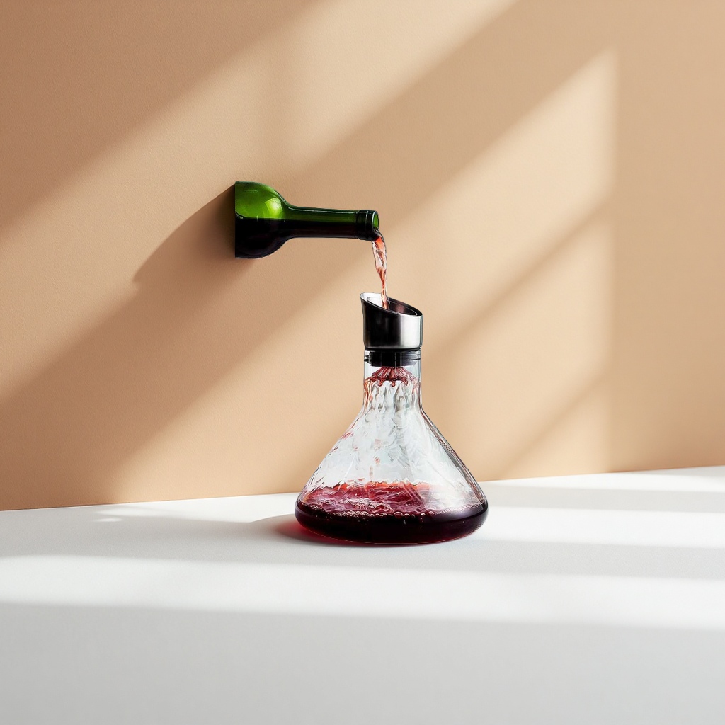 Red wine decanter, stainless steel spiral filter decanter, household decanter and wine pouring device