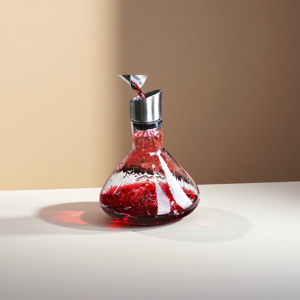 Red wine decanter, stainless steel spiral filter decanter, household decanter and wine pouring device Application Scenario