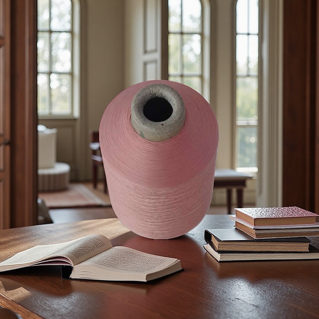 Pink yarn roll, hand-woven wool ball, cotton-nitrile blend, soft, glutinous and fluffy, 100g