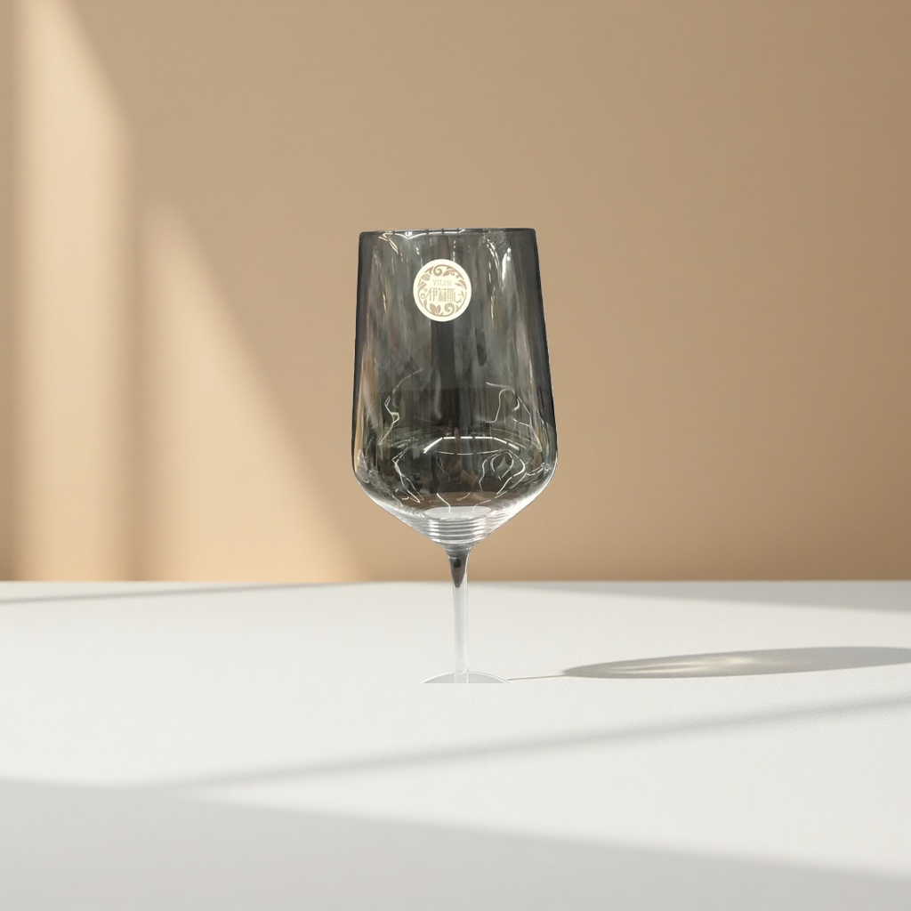 Transparent glass wine glasses, highball glasses, home red wine glasses and water cup sets, simple style details Picture