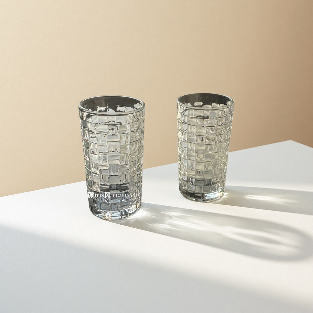 Transparent glass cup, high borosilicate heat-resistant glass cup, 350ml household simple water cup Application Scenario