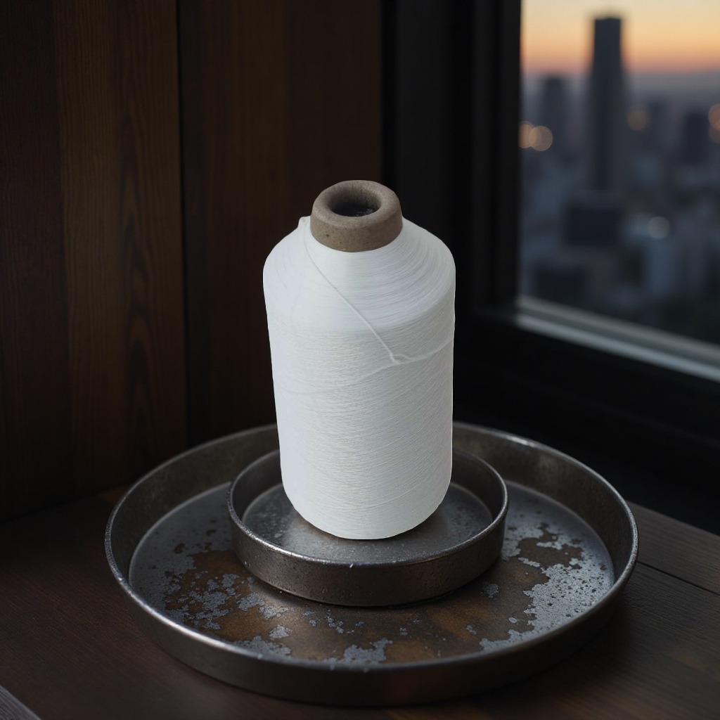 This white nylon high-elasticity filament details Picture