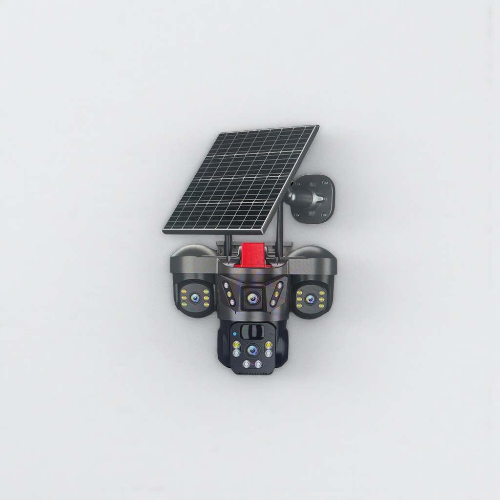 Solar-powered surveillance camera, outdoor waterproof, wireless, 4G high-definition night vision with infrared