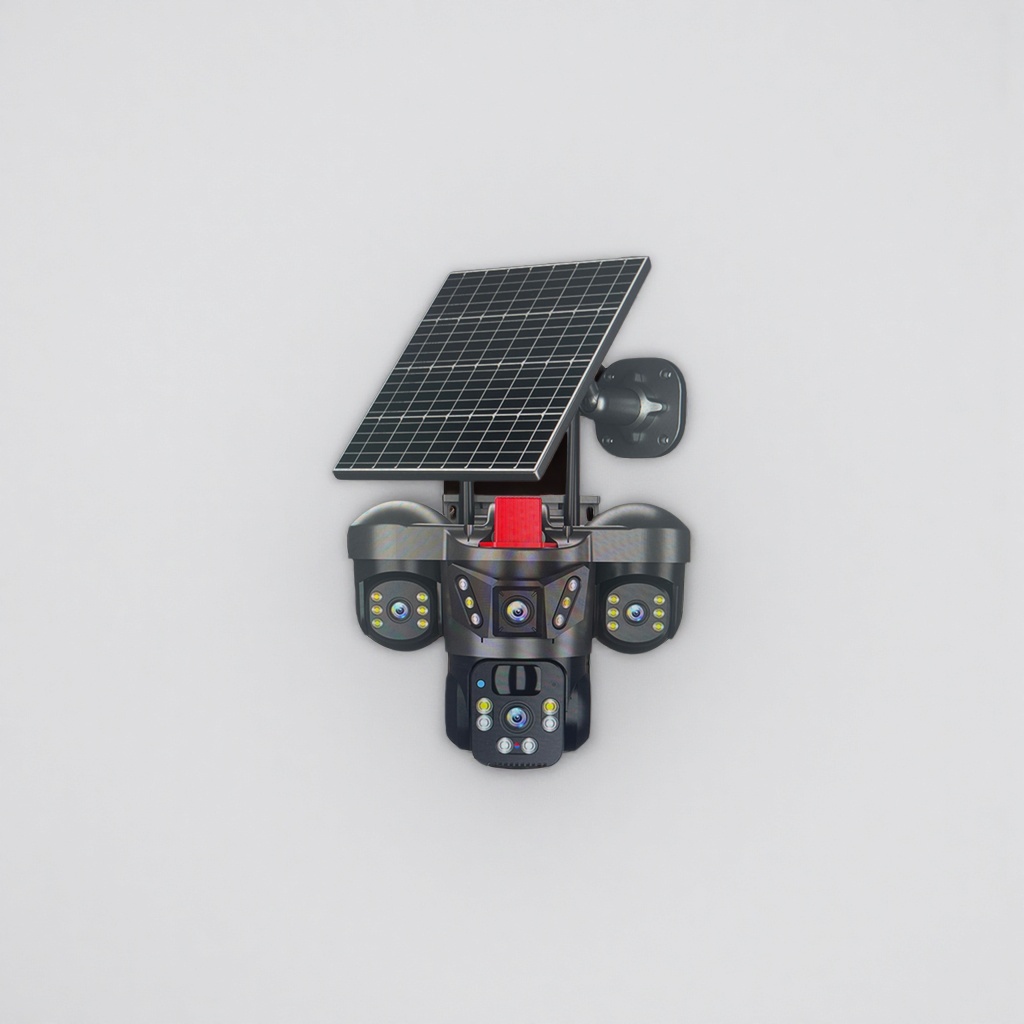 Solar-powered surveillance camera, outdoor waterproof, wireless, 4G high-definition night vision with infrared Specification image