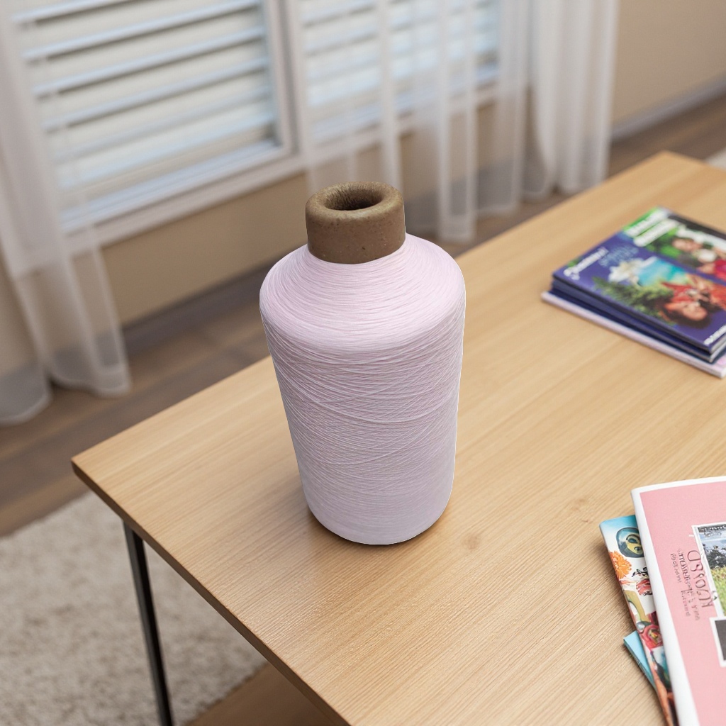 Pink yarn roll hand-knitted crochet is made of soft skin-friendly cotton blend