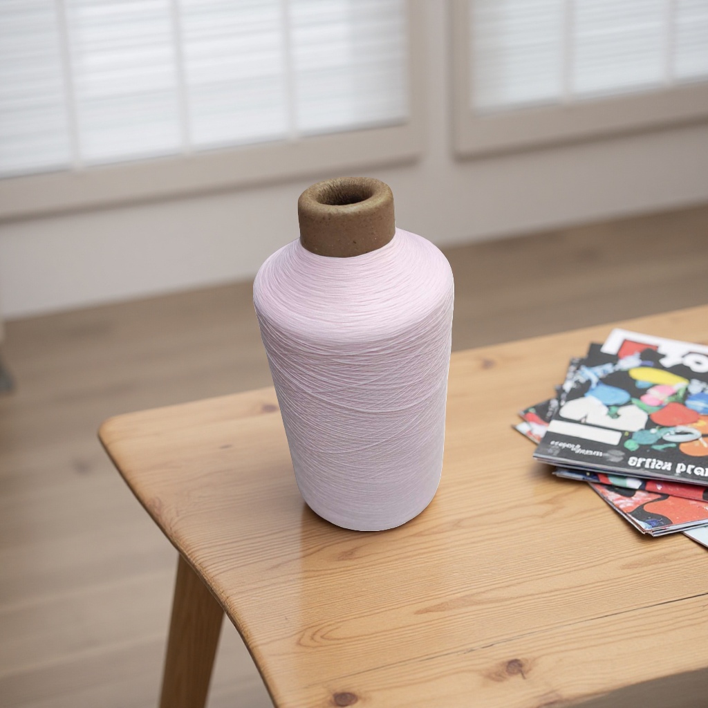 Pink yarn roll hand-knitted crochet is made of soft skin-friendly cotton blend details Picture