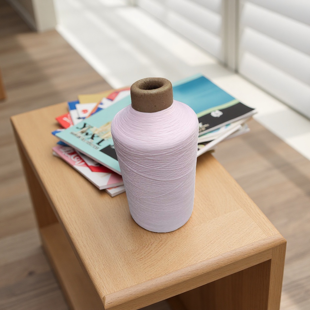 Pink yarn roll hand-knitted crochet is made of soft skin-friendly cotton blend Specification image